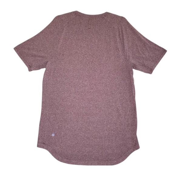 LULULEMON Drysense Training Short Sleeve Shirt Men L/XL Maroon Athletic Outdoor - Picture 5 of 11